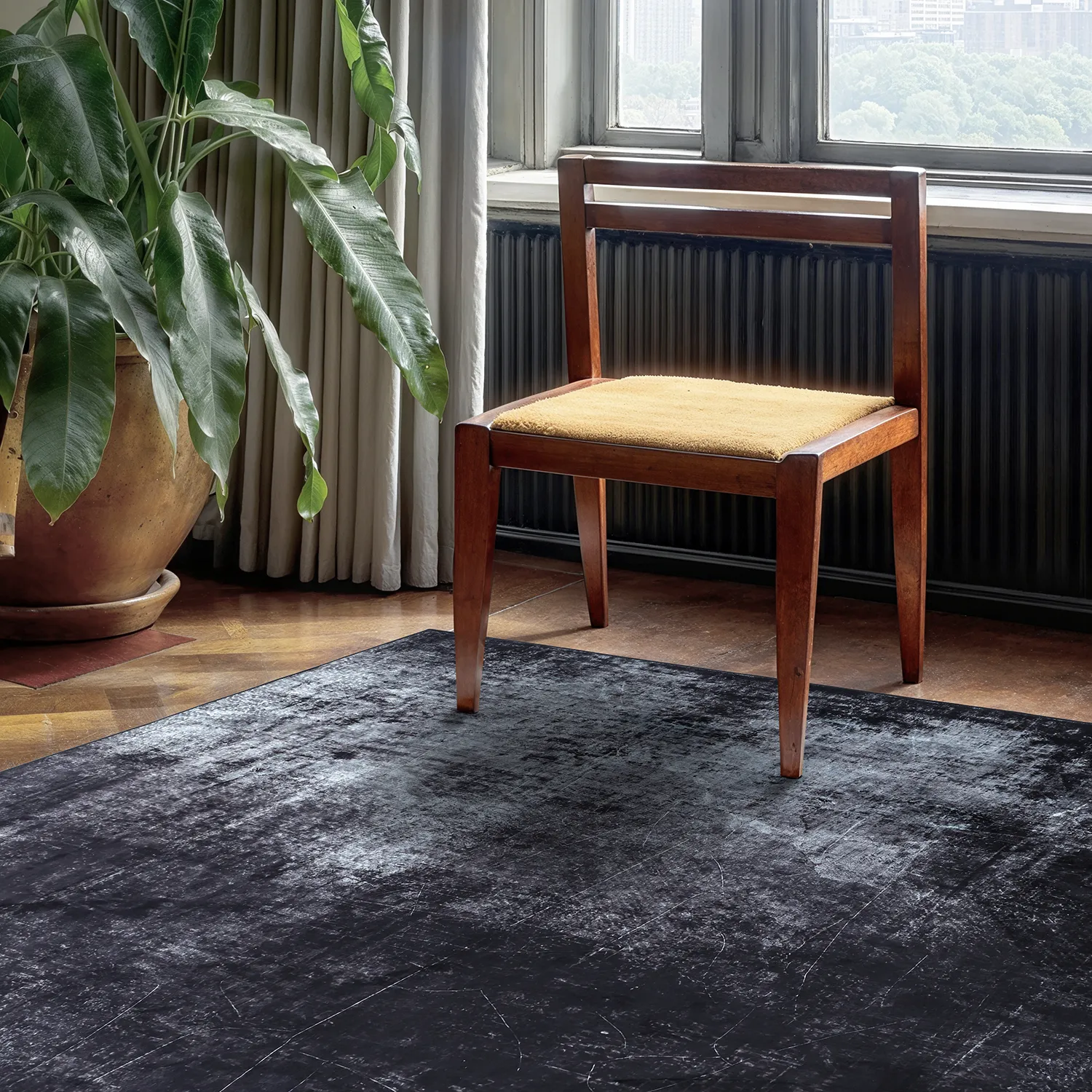 Alfombra Wilton - Lynton (negro)