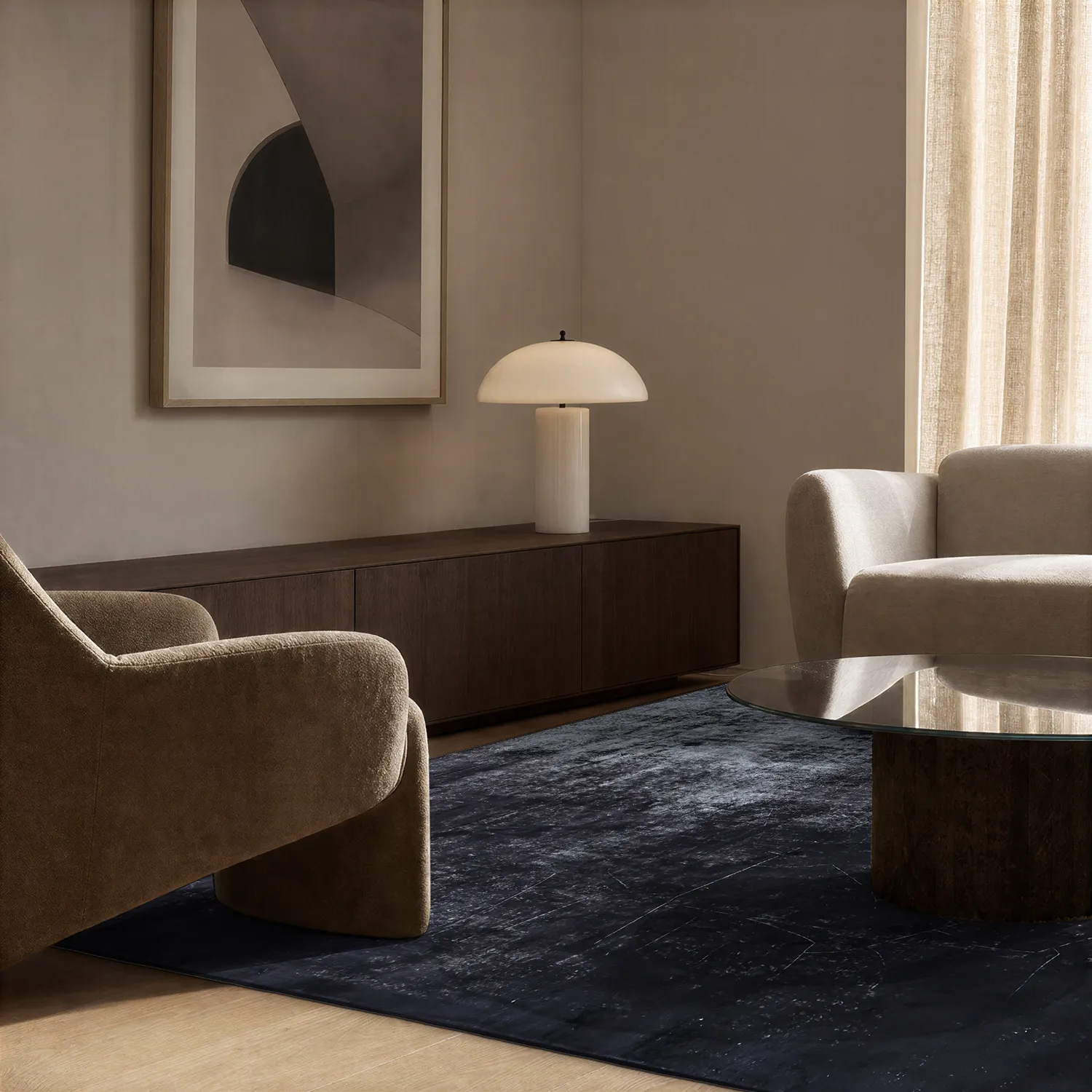 Alfombra Wilton - Lynton (negro)