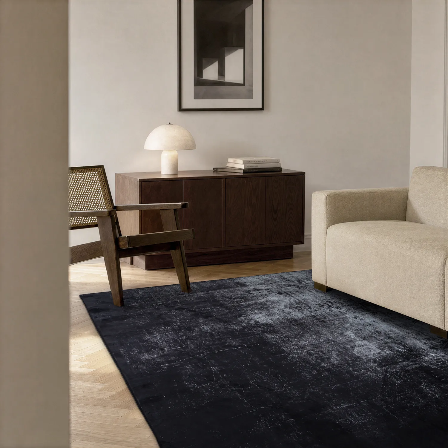Alfombra Wilton - Lynton (negro)