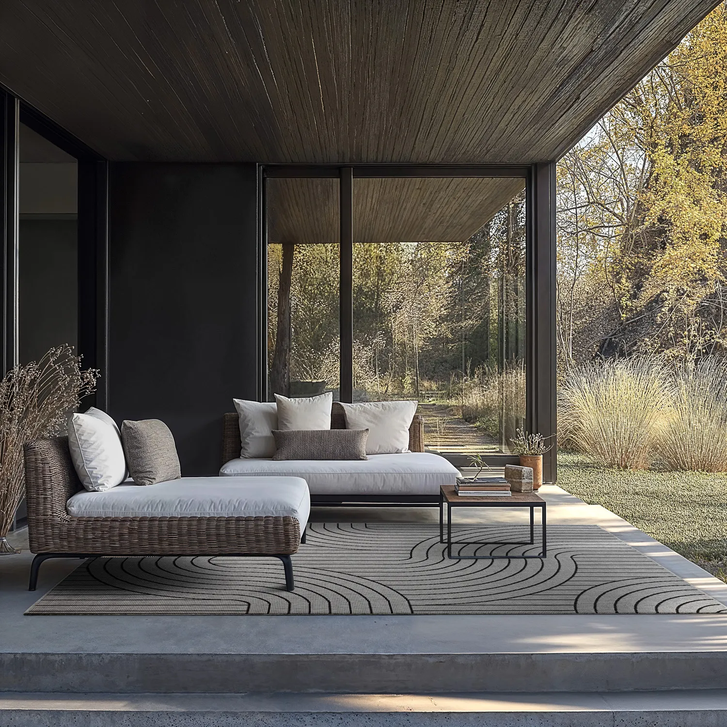 Alfombras de Interior/Exterior - Maynard (negro)