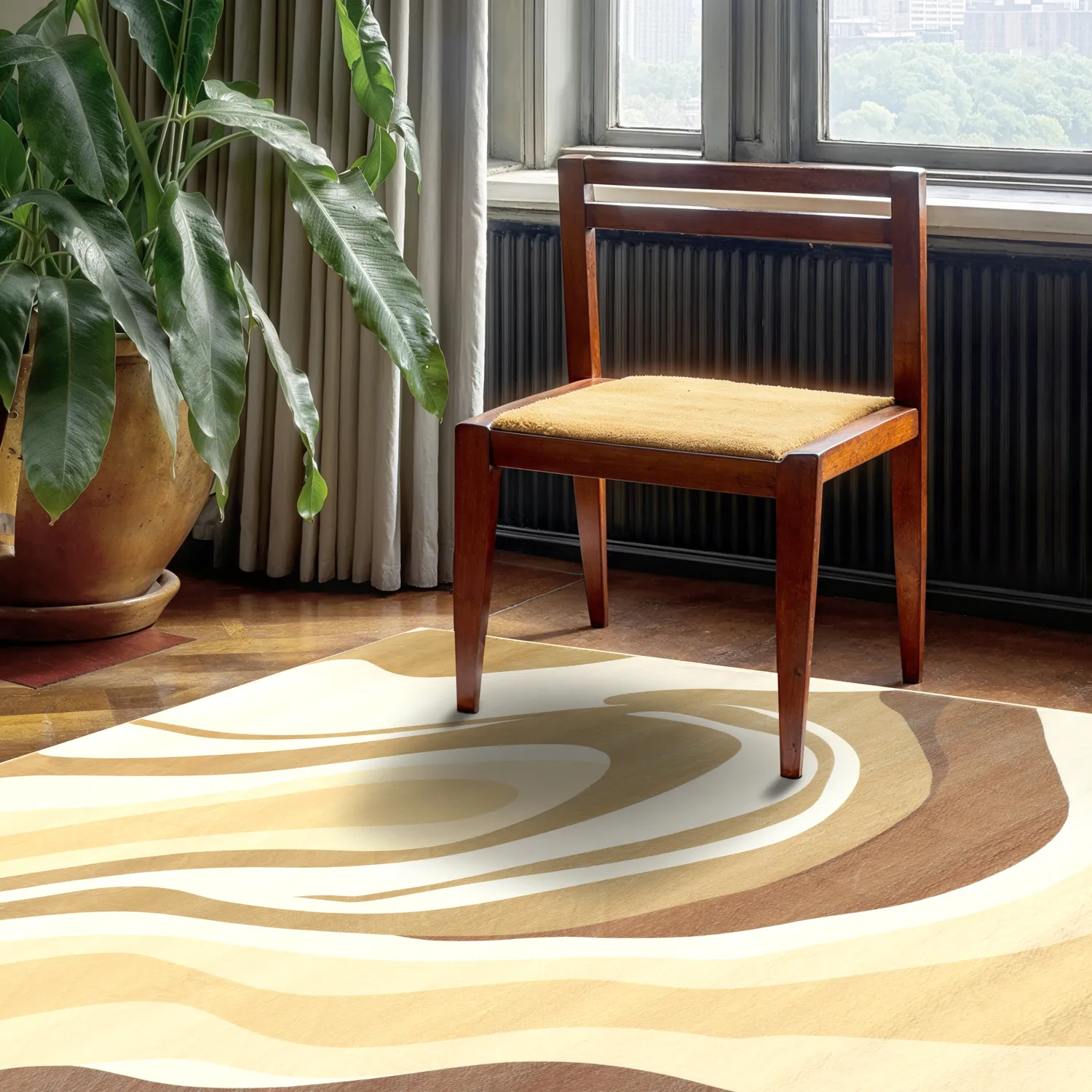 Alfombra Wilton - Mudgee (marrón/multicolor)