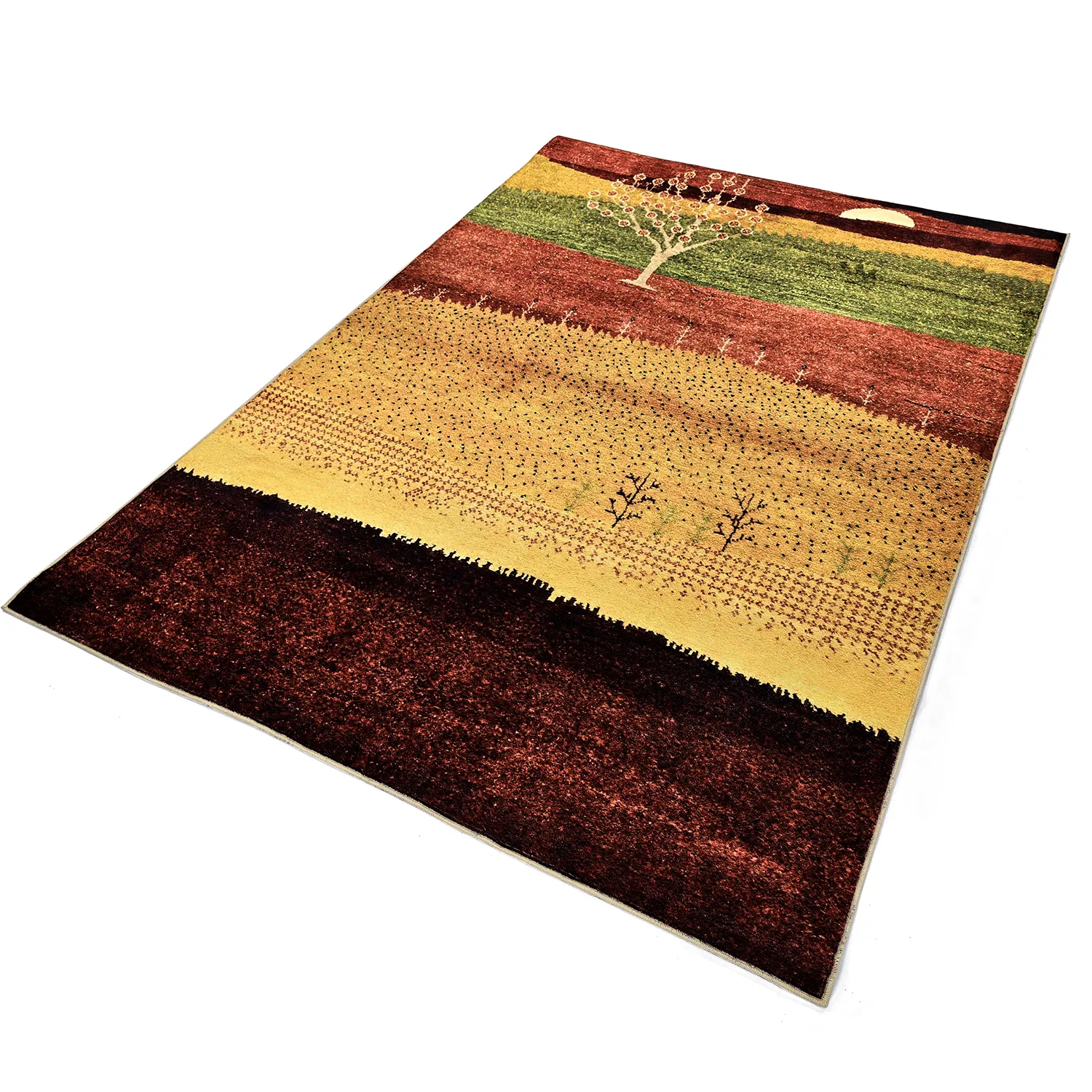 Alfombra Wilton - Oia (rojo/multicolor)