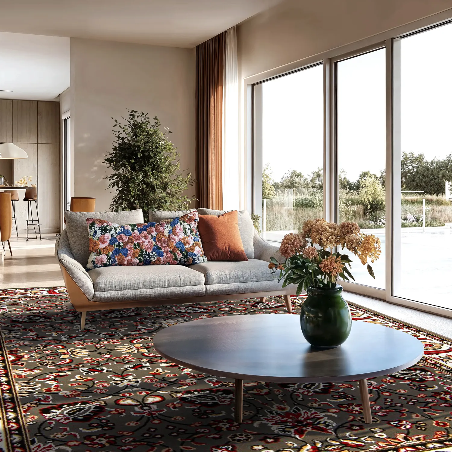 Alfombra Wilton - Peking Imperial (gris)