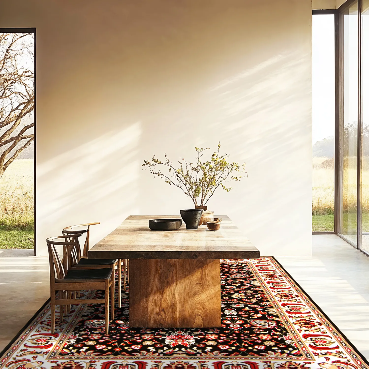 Alfombra Wilton - Peking Imperial (negro)