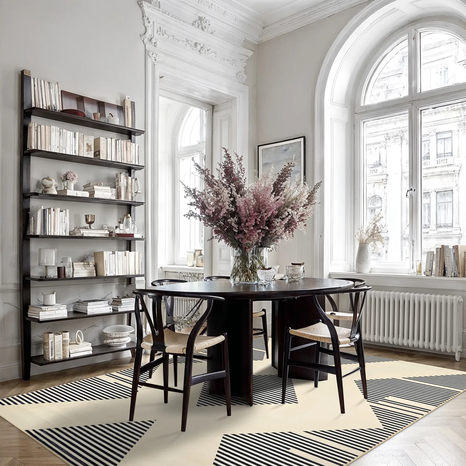 Alfombra Wilton - Pucon (negro/crema)