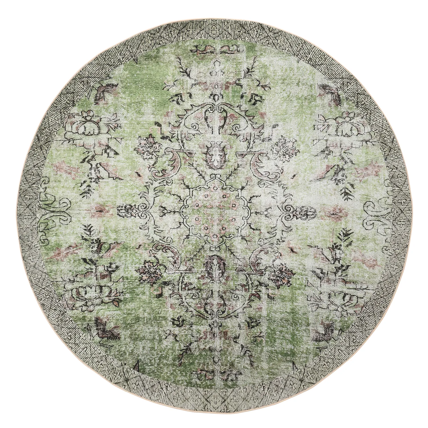 Alfombras redondeadas - Rosalie (verde)