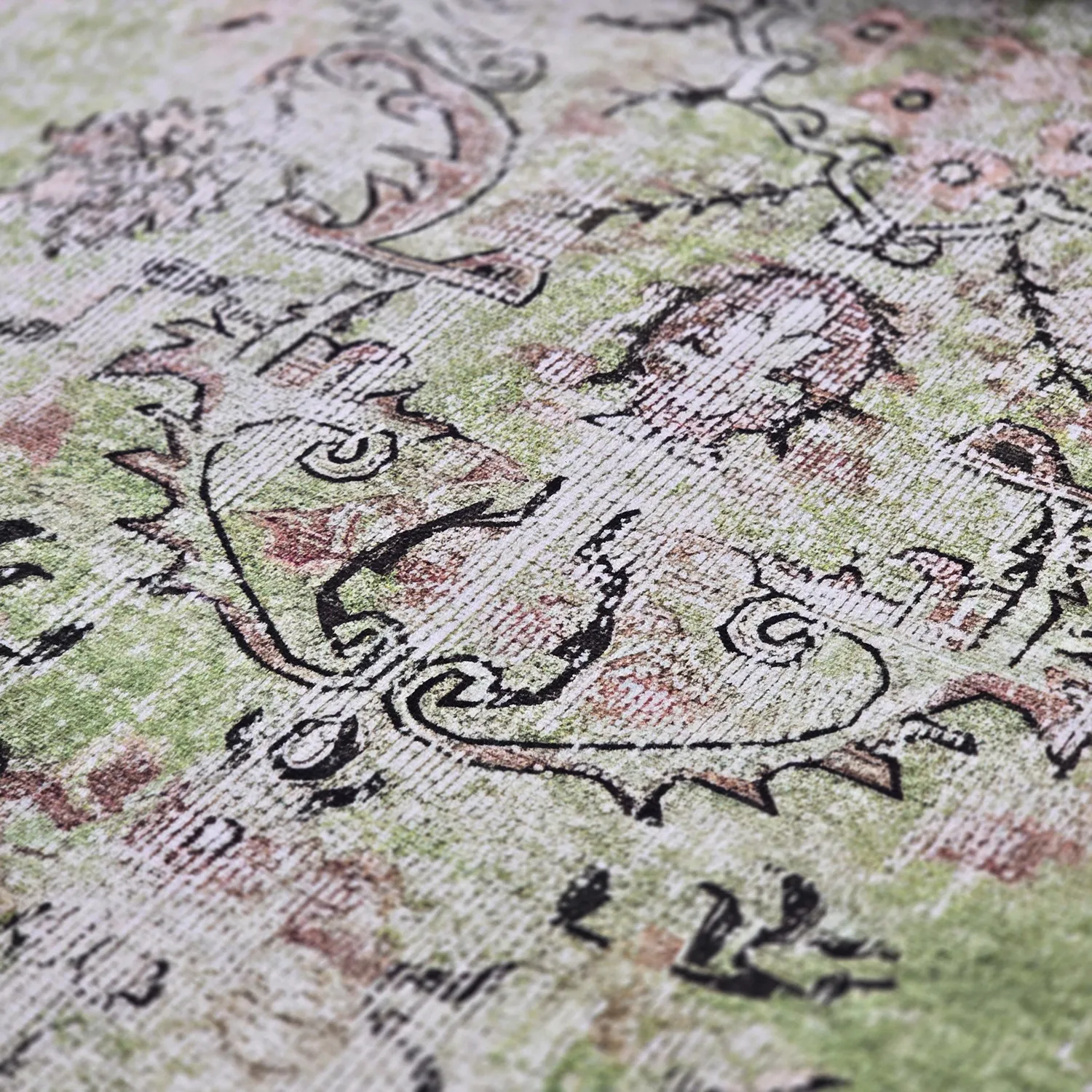 Alfombras redondeadas - Rosalie (verde)
