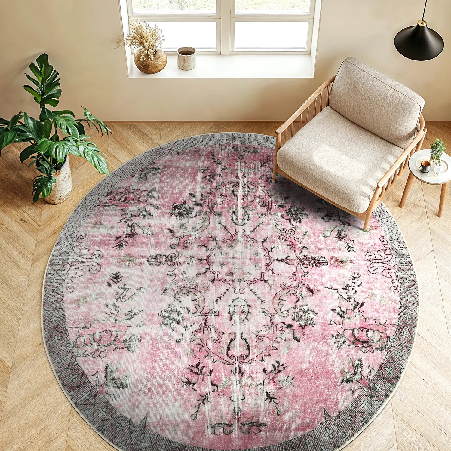 Alfombras redondeadas - Rosalie (rosa)