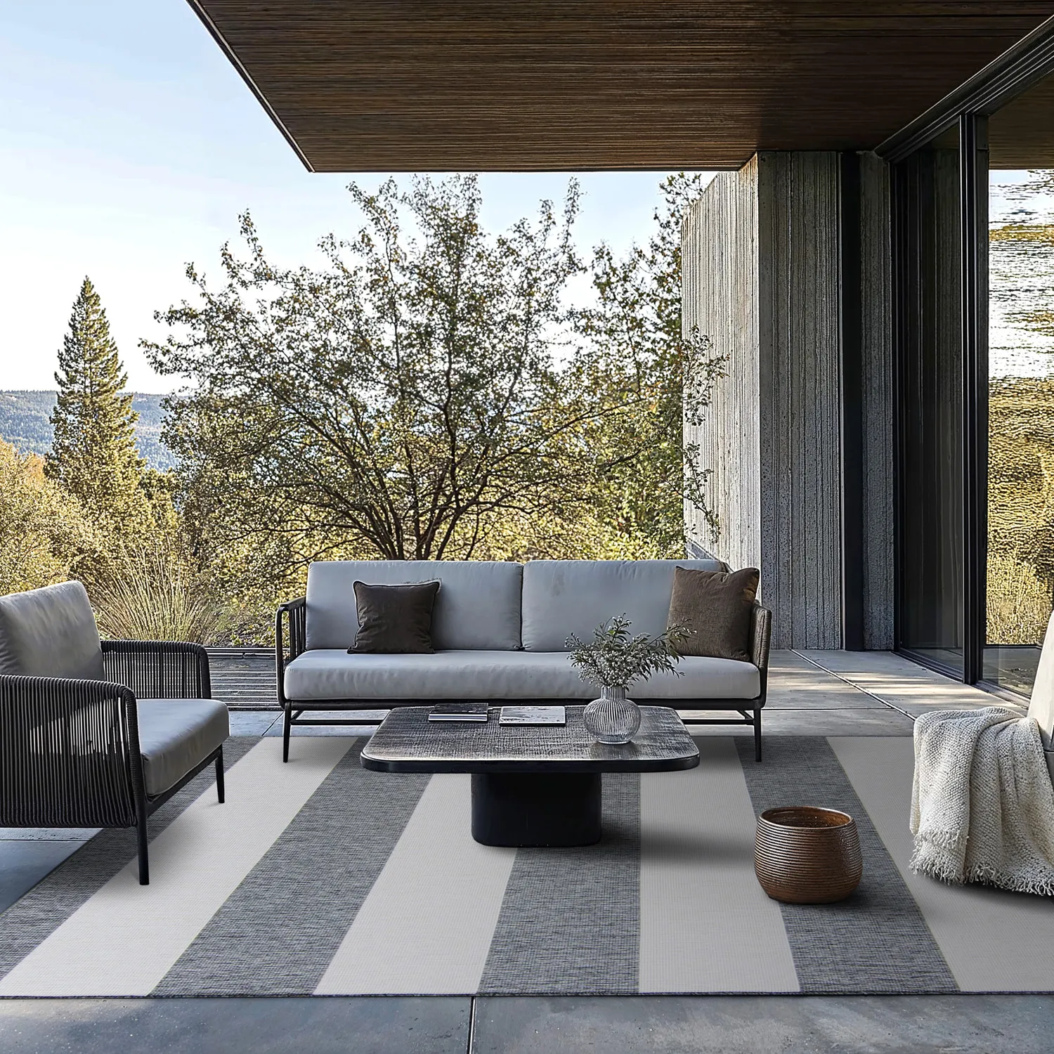 Alfombras de Interior/Exterior - Santana (gris)