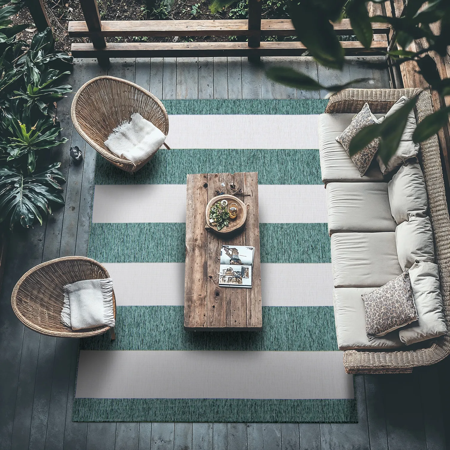 Alfombras de Interior/Exterior - Santana (verde)
