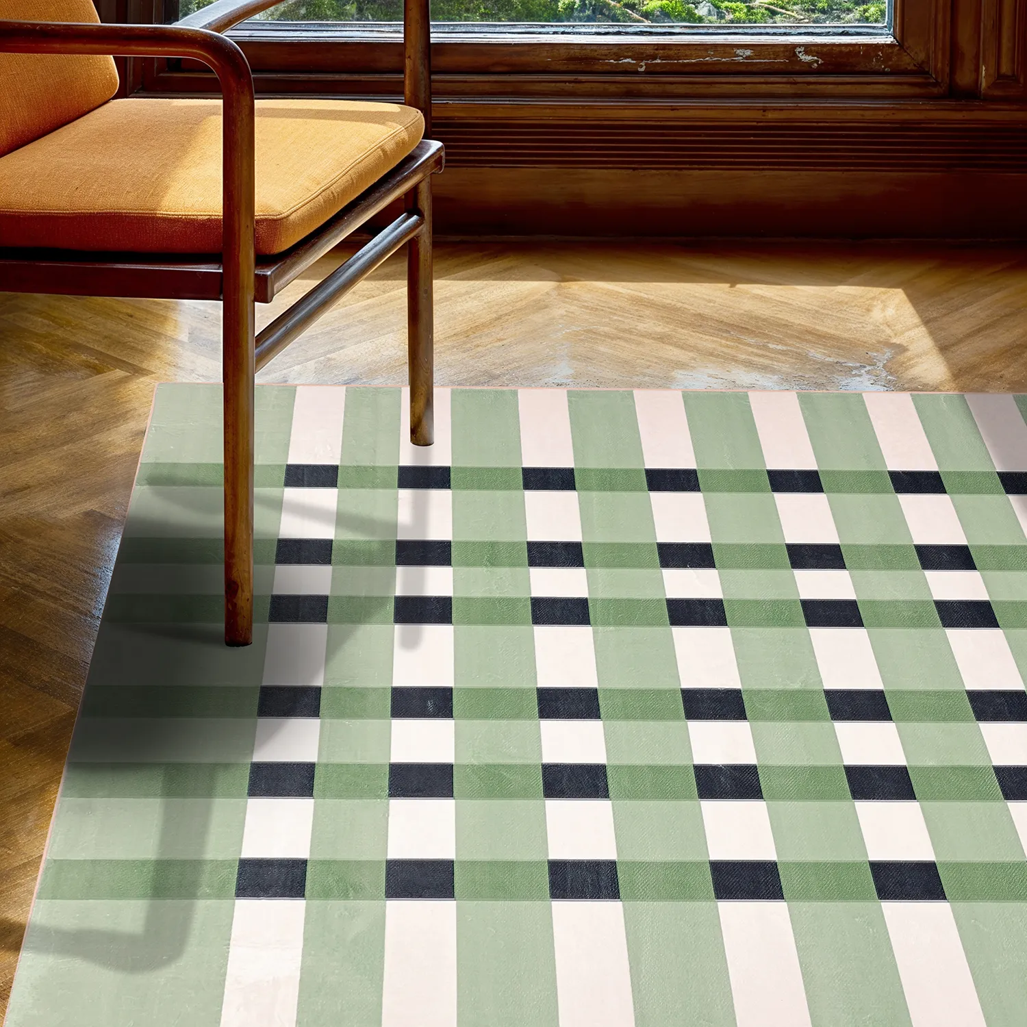 Alfombra Wilton - Sedona (verde/multicolor)