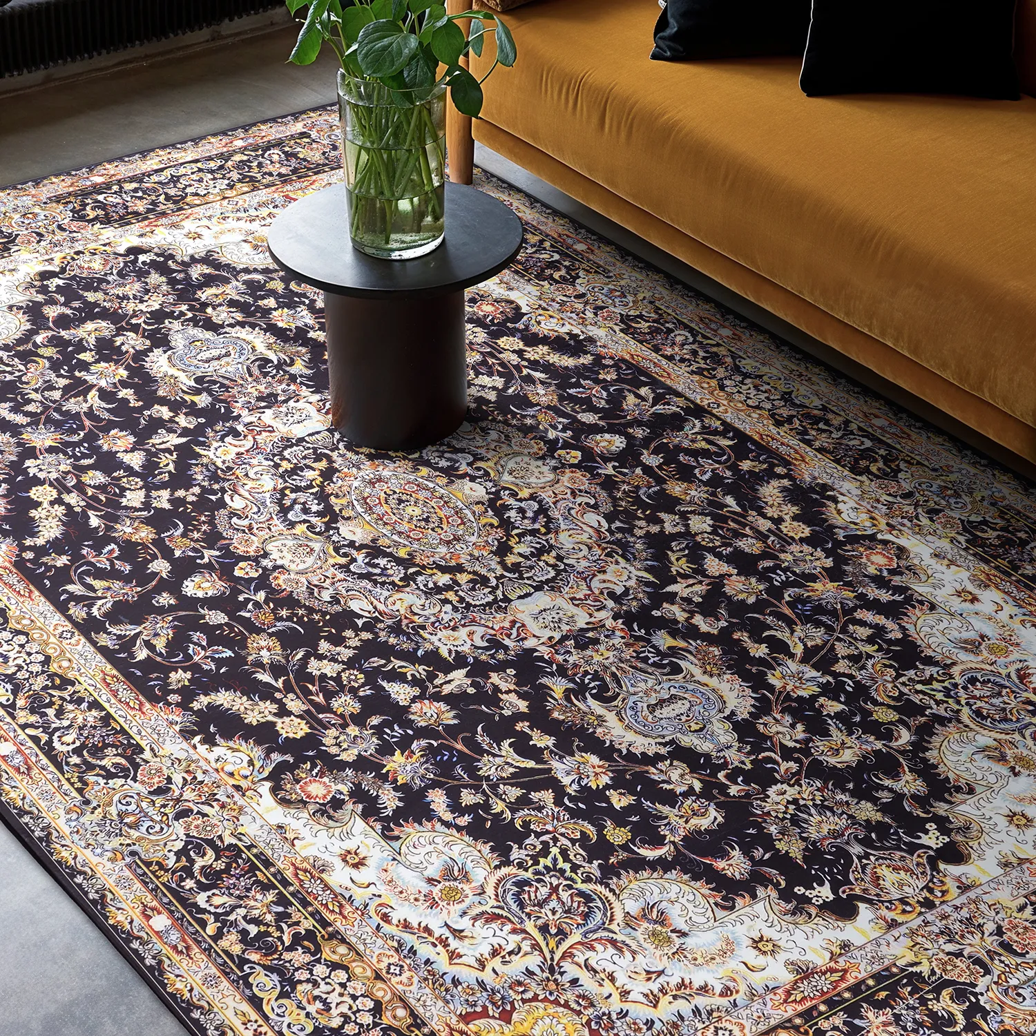 Alfombra Wilton - Vakifli (negro/multi)