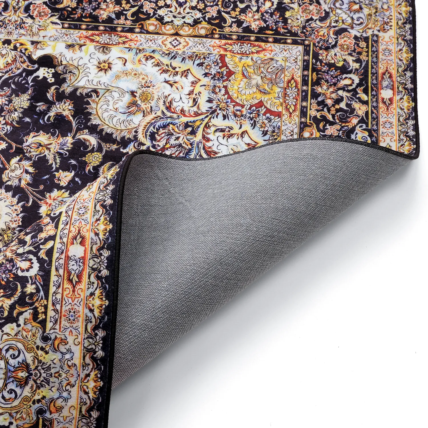 Alfombra Wilton - Vakifli (negro/multi)