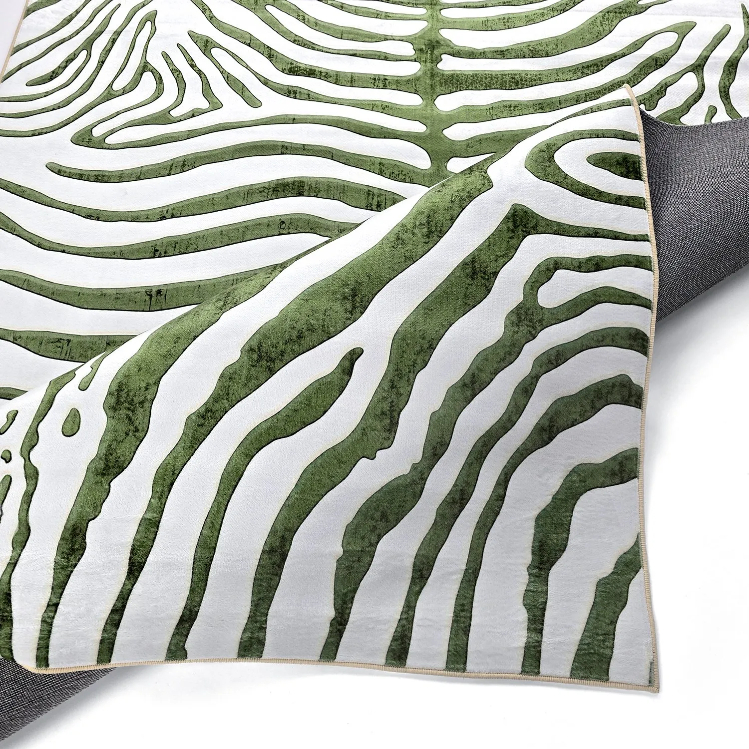 Alfombra Wilton - Zebra (verde)