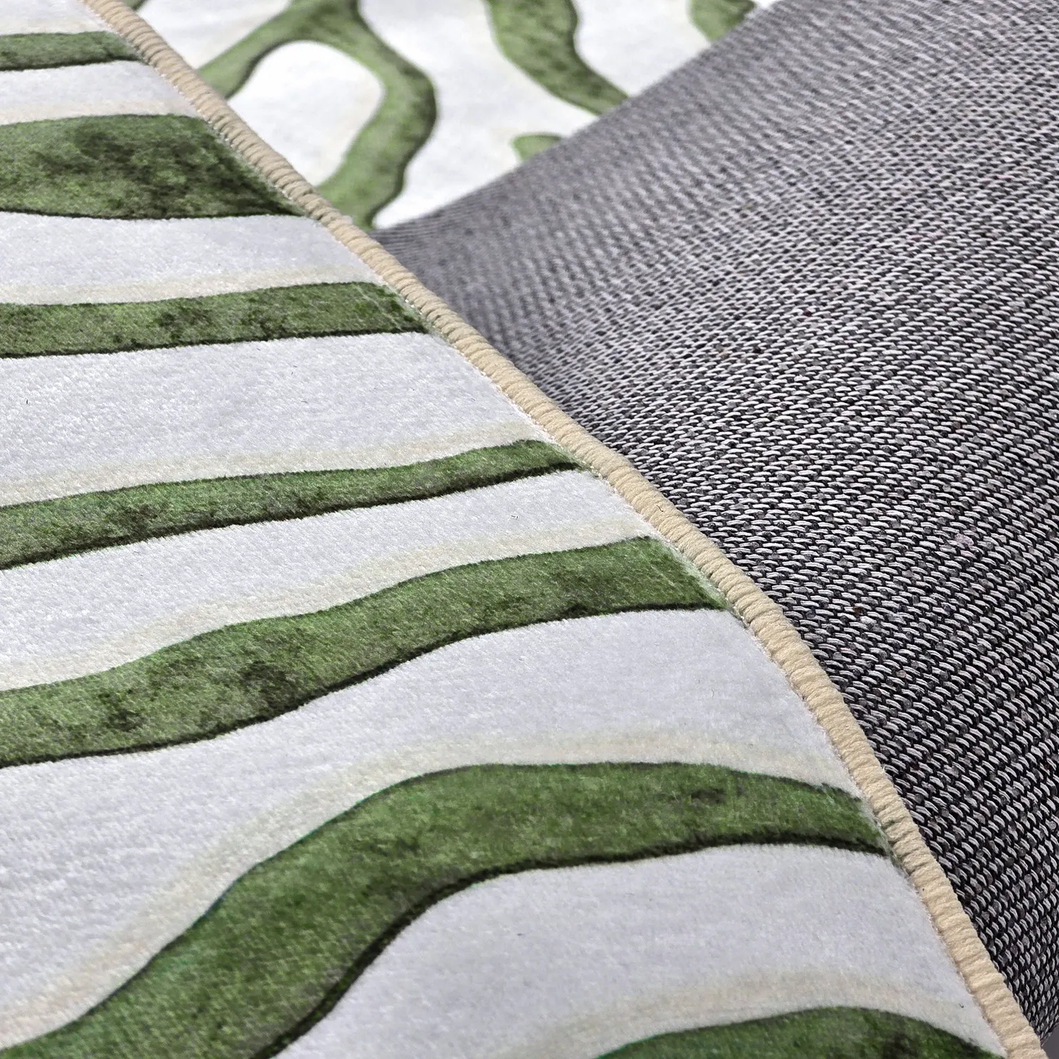 Alfombra Wilton - Zebra (verde)