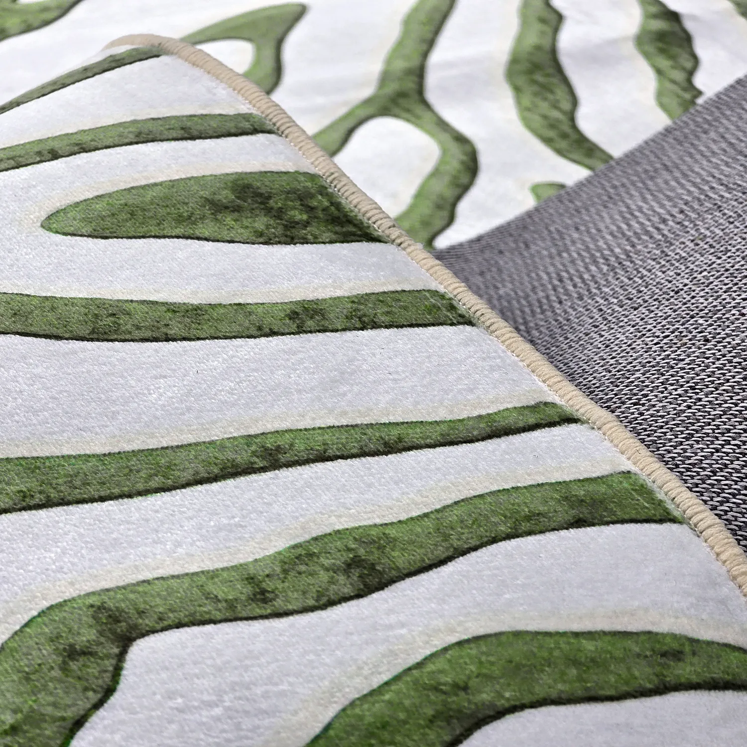 Alfombra Wilton - Zebra (verde)