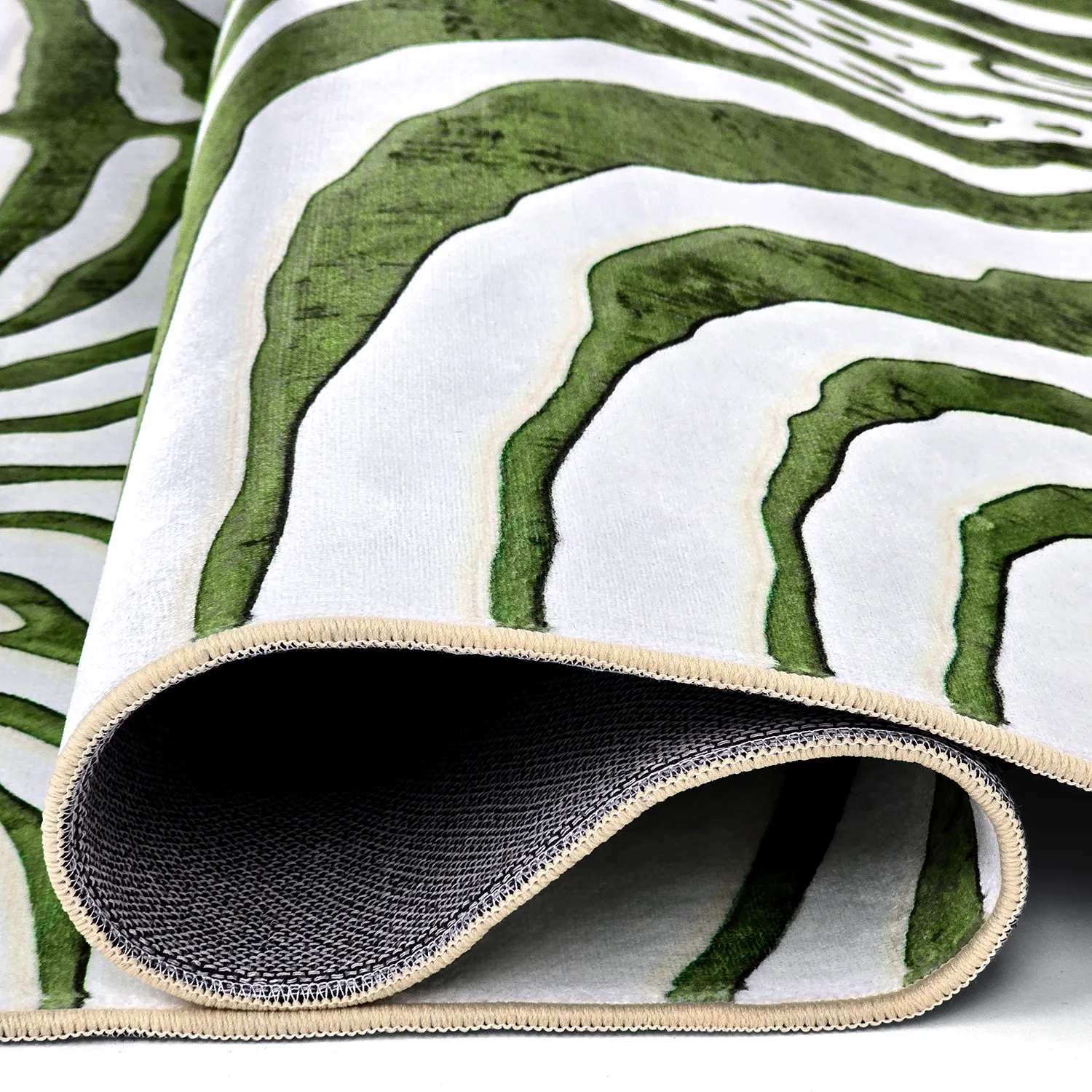 Alfombra Wilton - Zebra (verde)