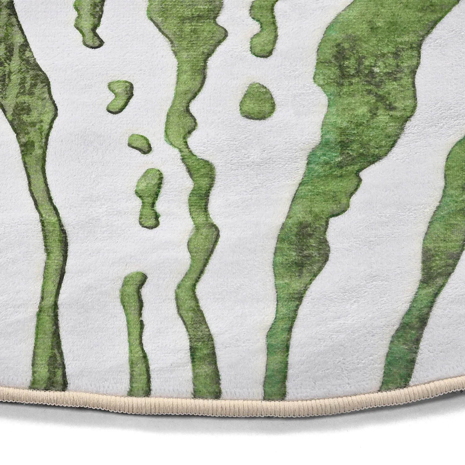 Alfombras redondeadas - Zebra (verde)