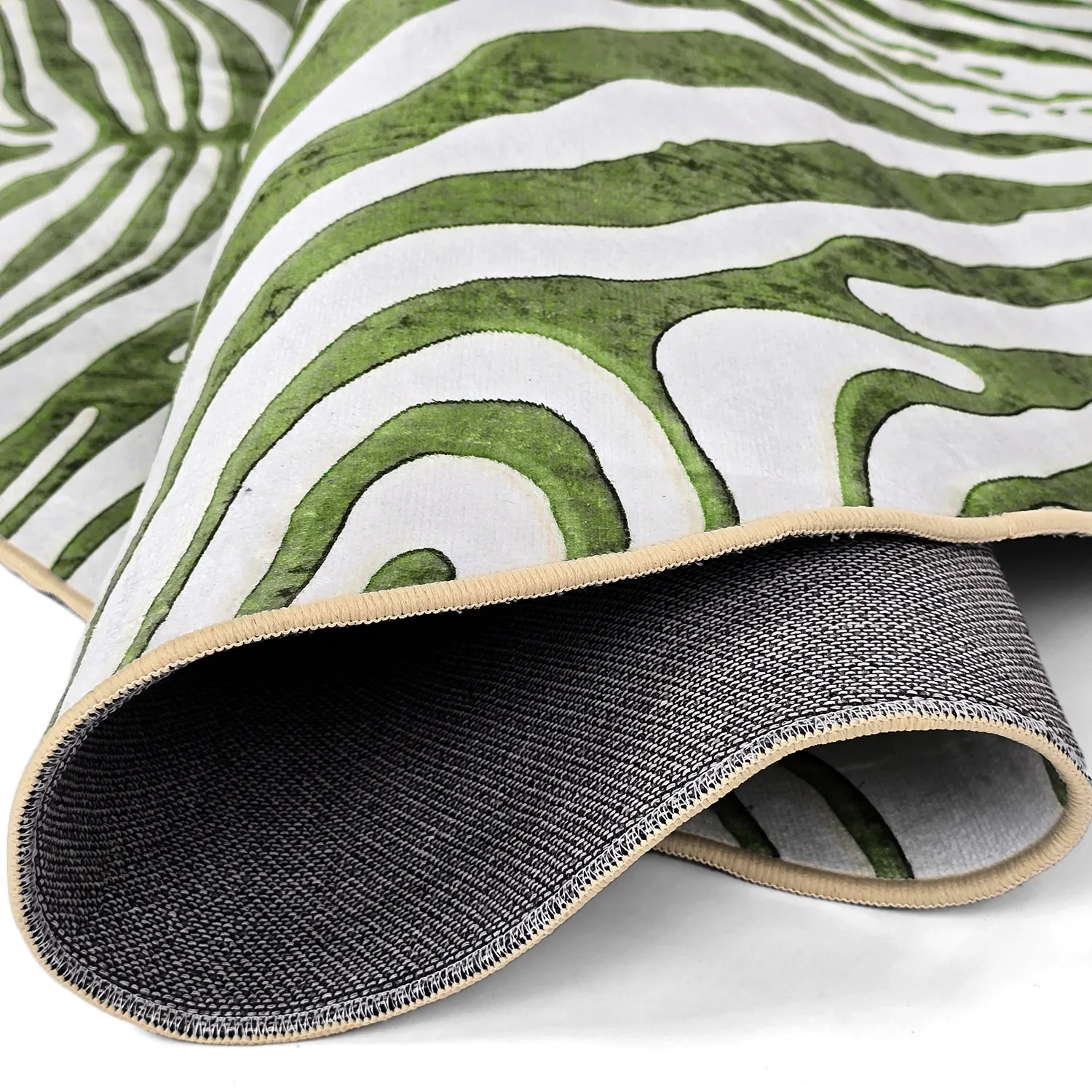 Alfombras redondeadas - Zebra (verde)