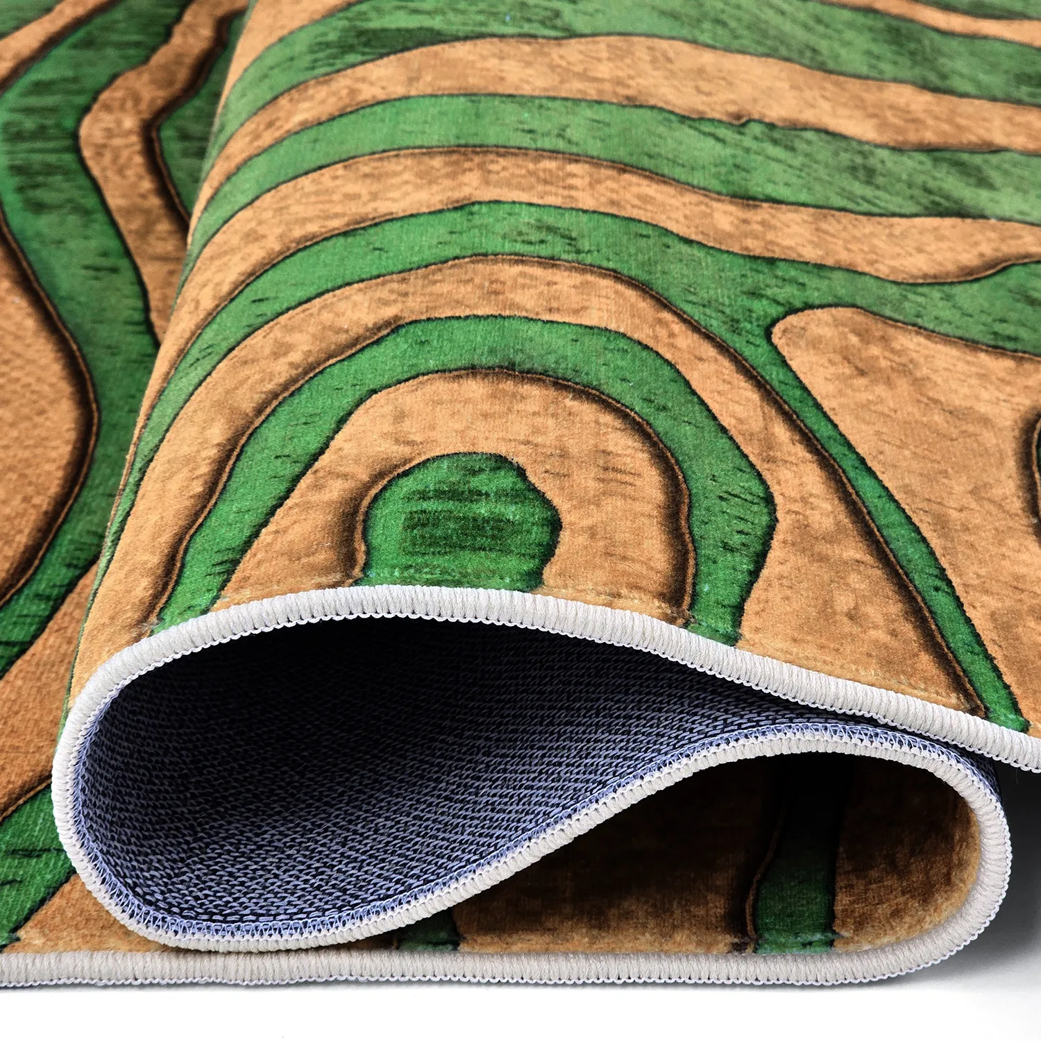 Alfombra Wilton - Zebra (verde/naranja)