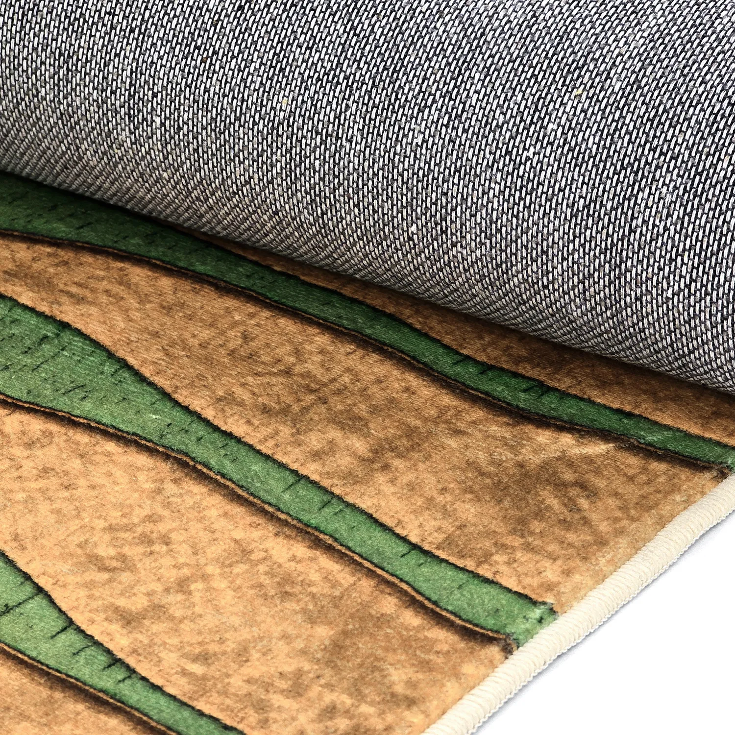 Alfombra Wilton - Zebra (verde/naranja)