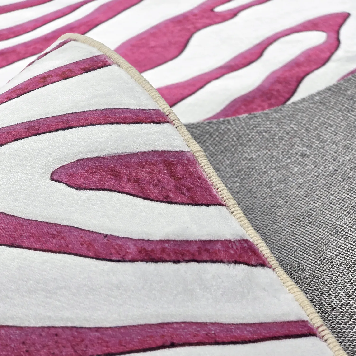 Alfombra Wilton - Zebra (rosa)