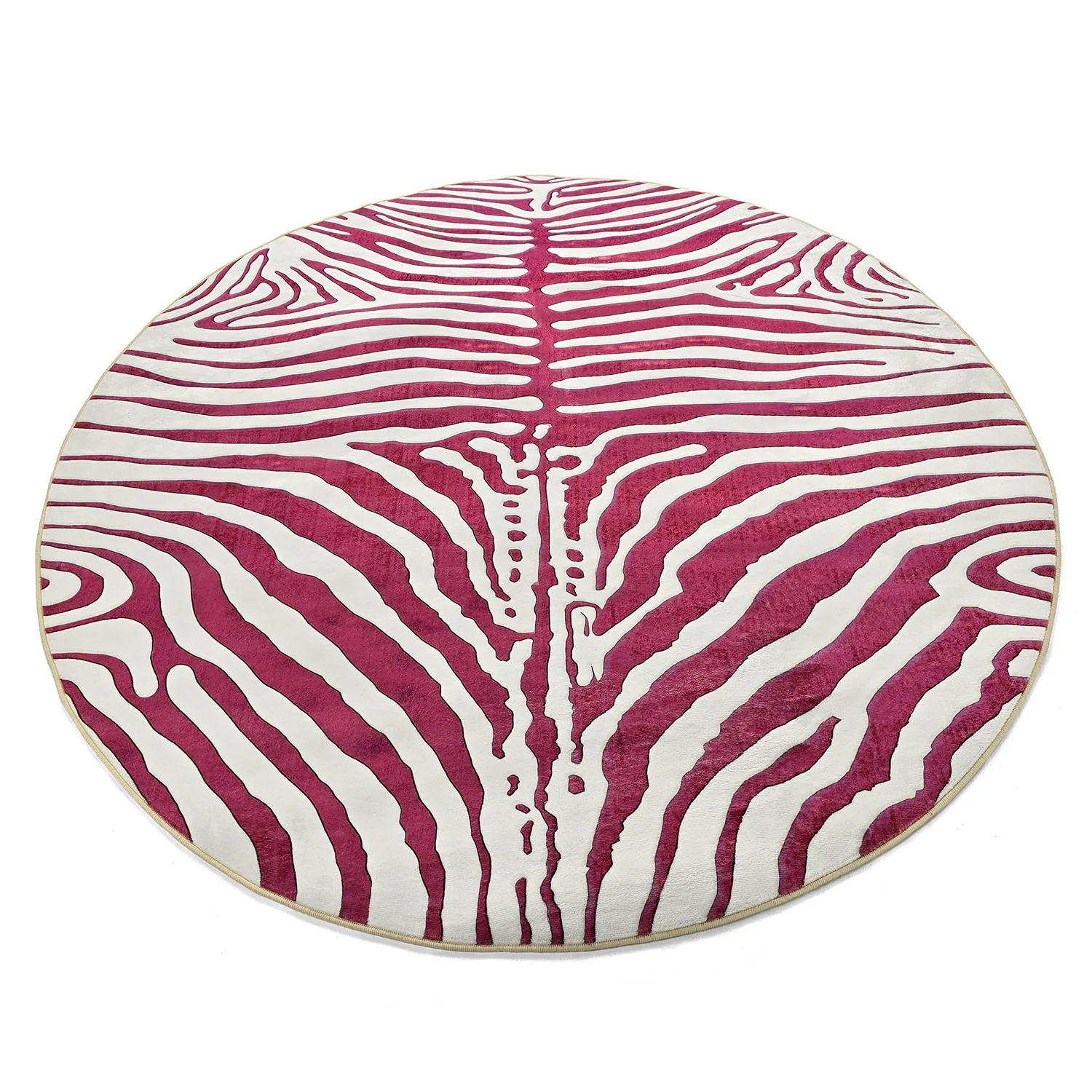 Alfombras redondeadas - Zebra (rosa)