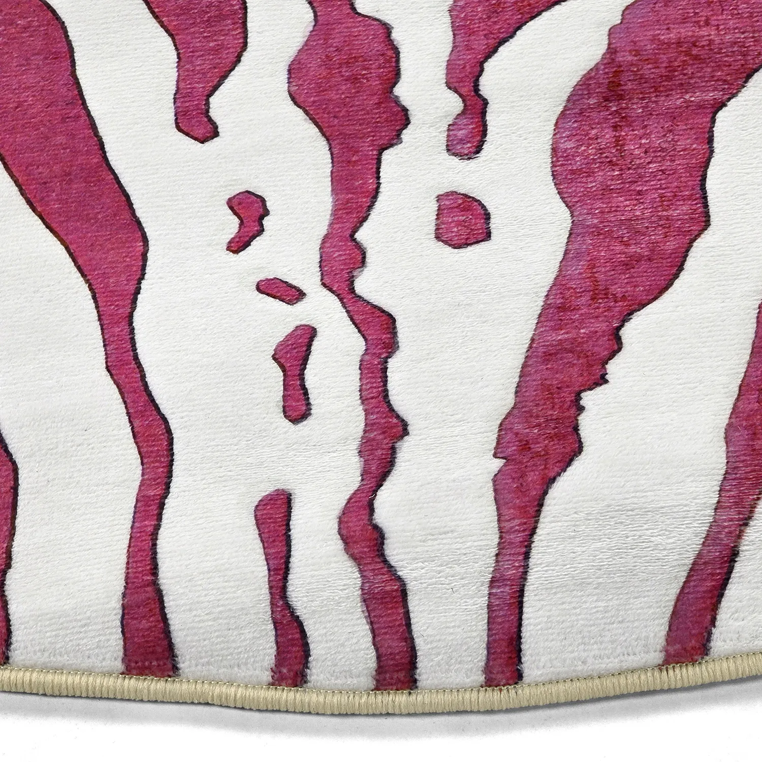 Alfombras redondeadas - Zebra (rosa)