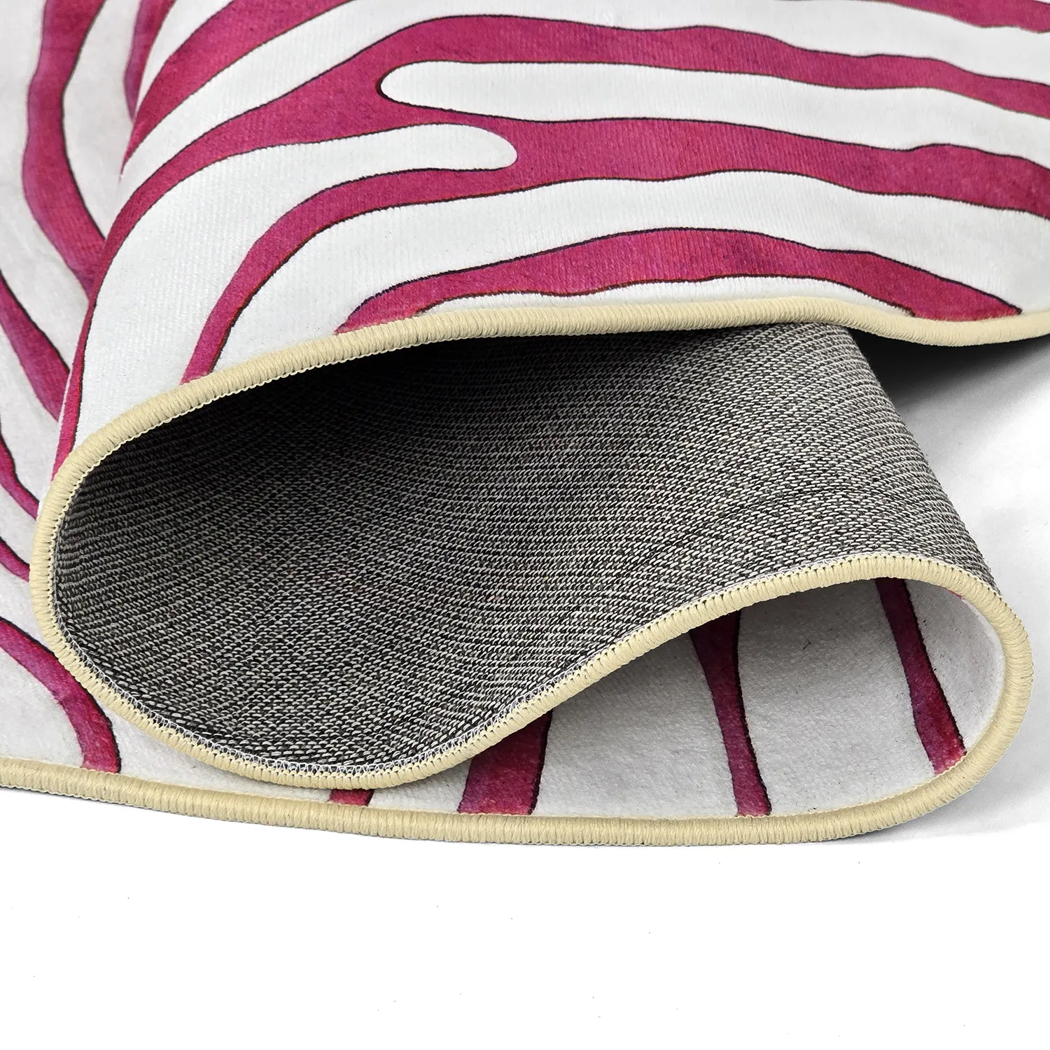 Alfombras redondeadas - Zebra (rosa)