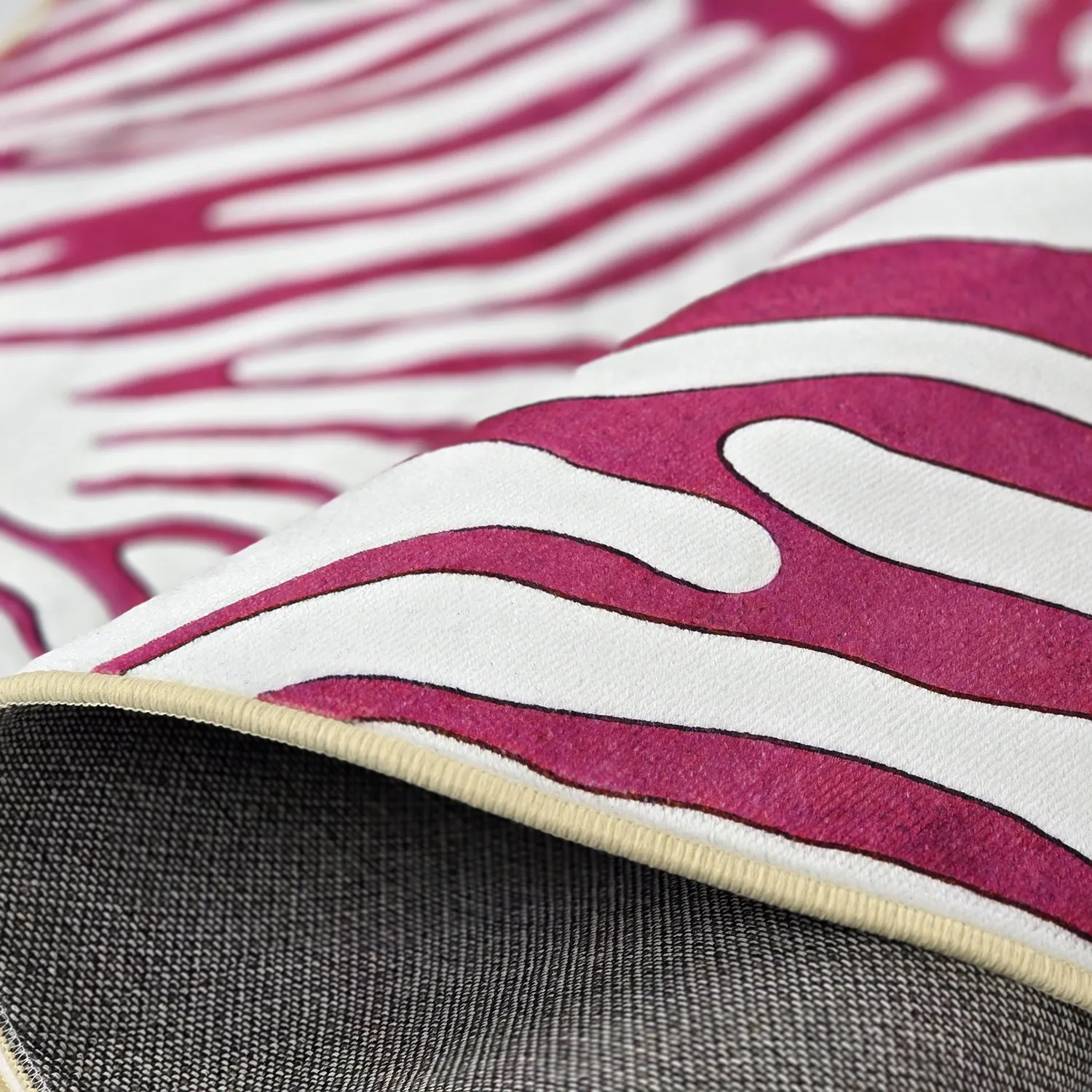 Alfombras redondeadas - Zebra (rosa)