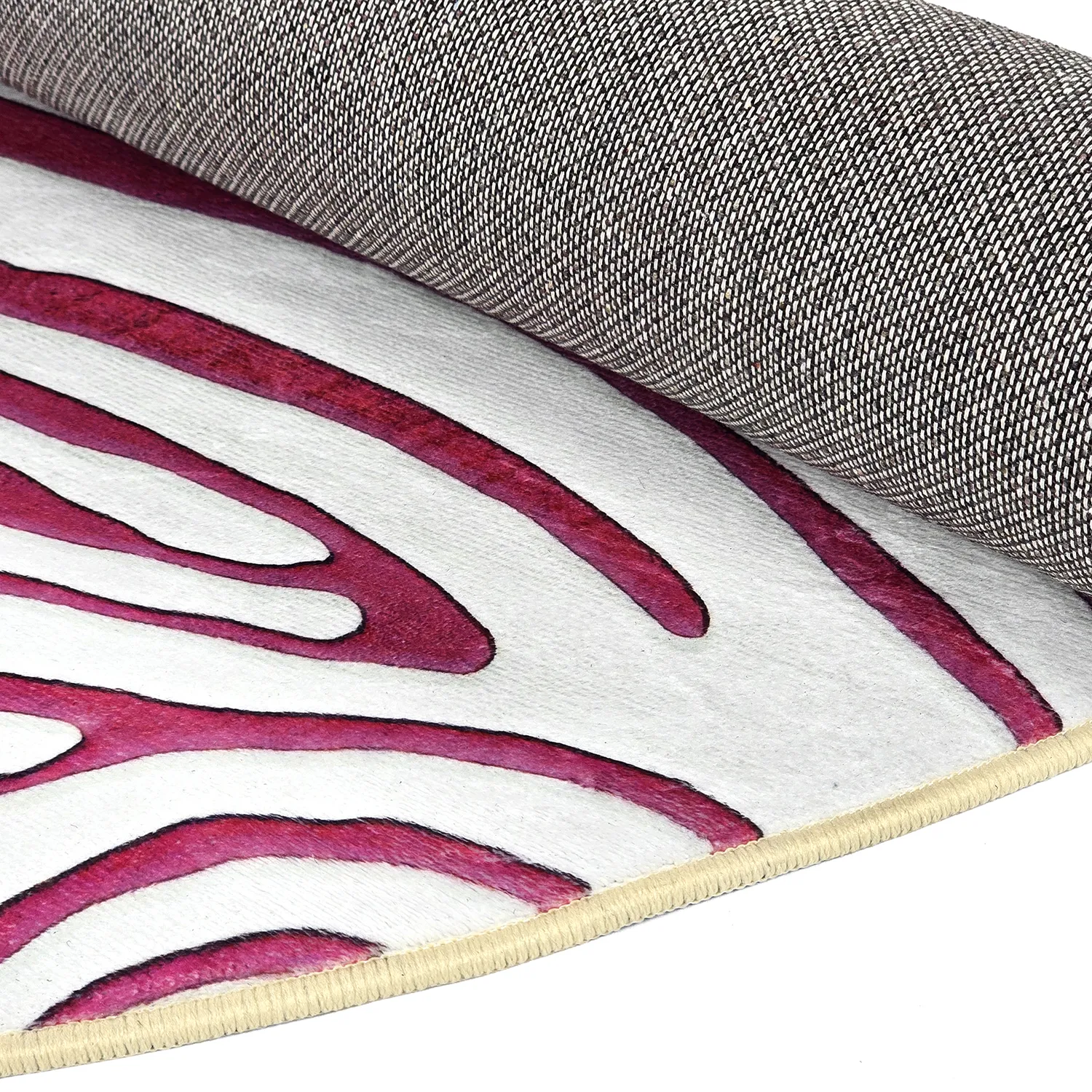 Alfombras redondeadas - Zebra (rosa)