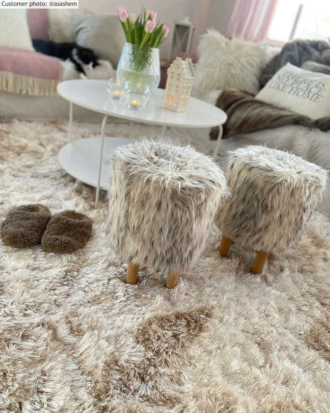 Alfombras de pelo largo - Janjira (offwhite)