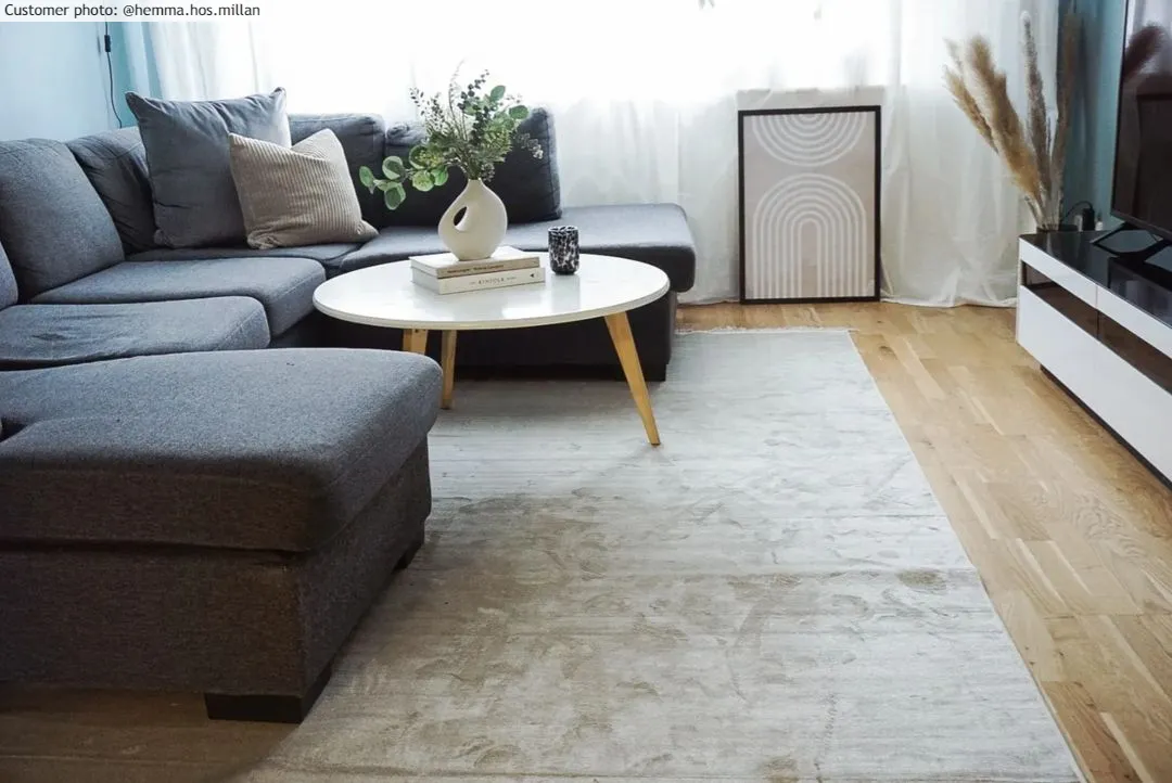 Alfombra Wilton - Art Silk (gris/beige)