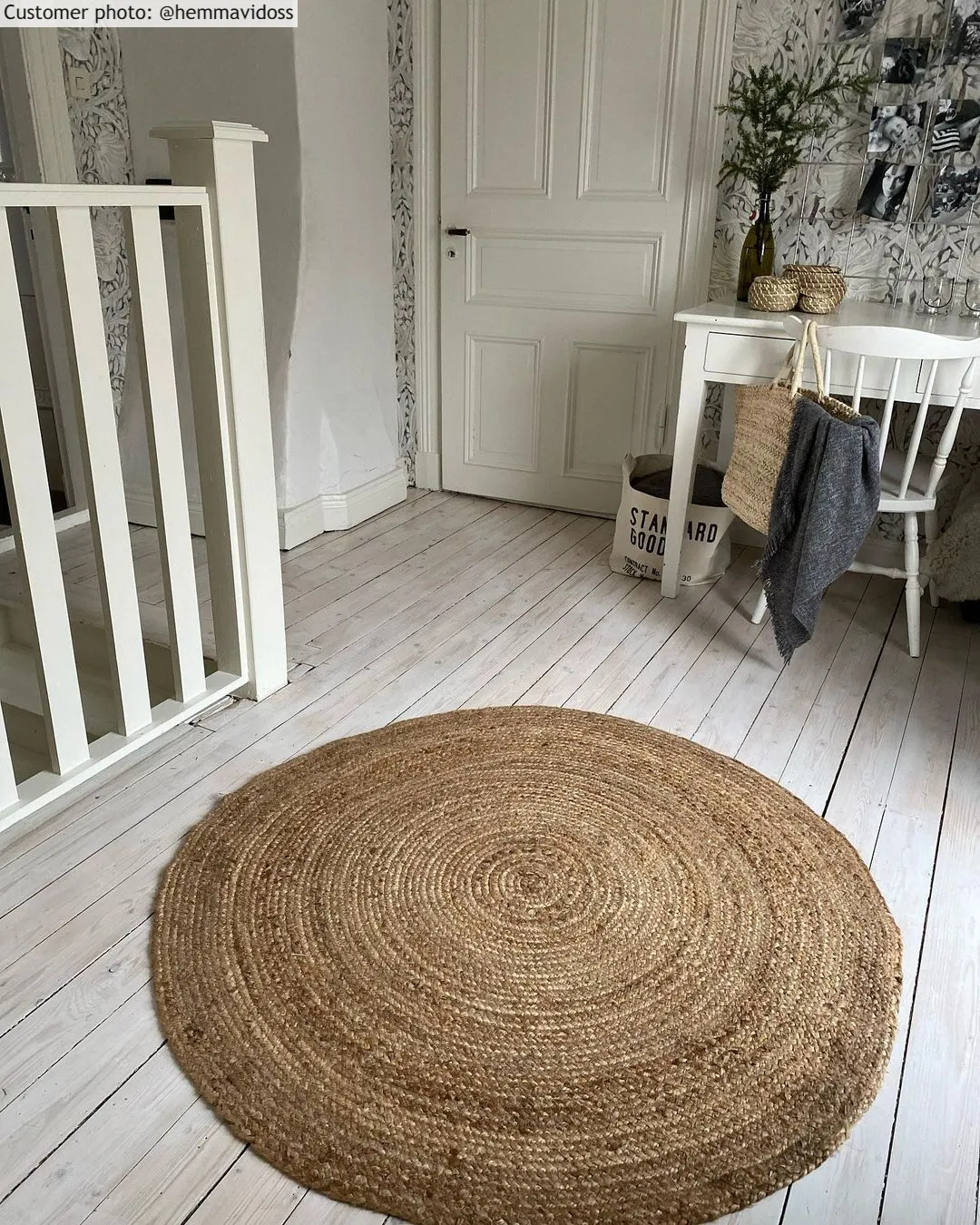 Alfombras redondeadas - Natural (yute)