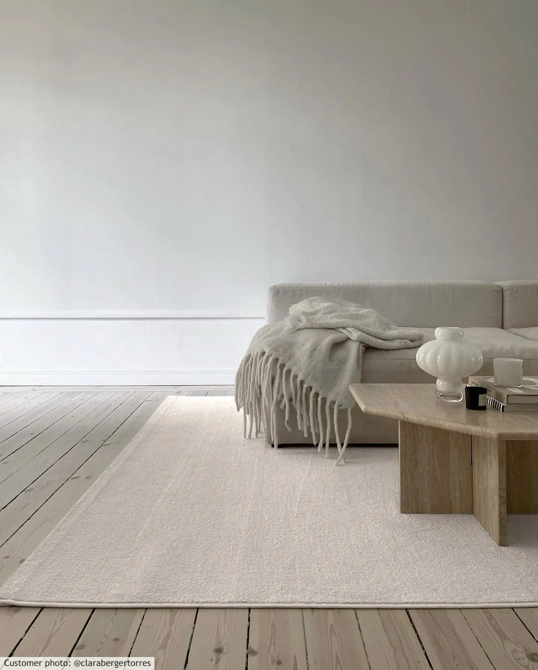 Alfombra Wilton - Sunayama (blanco)