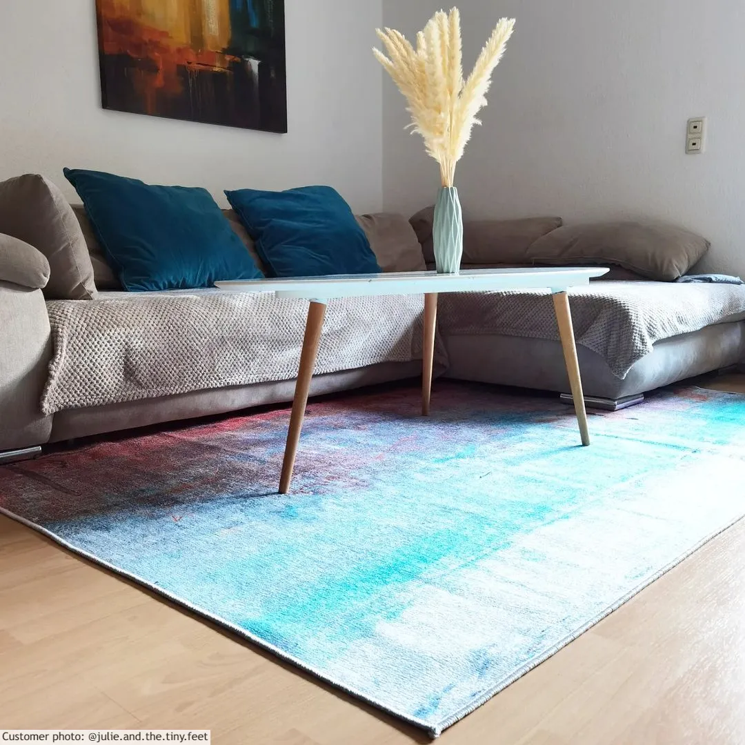 Alfombra Wilton - Andali (gris/rojo/multi)