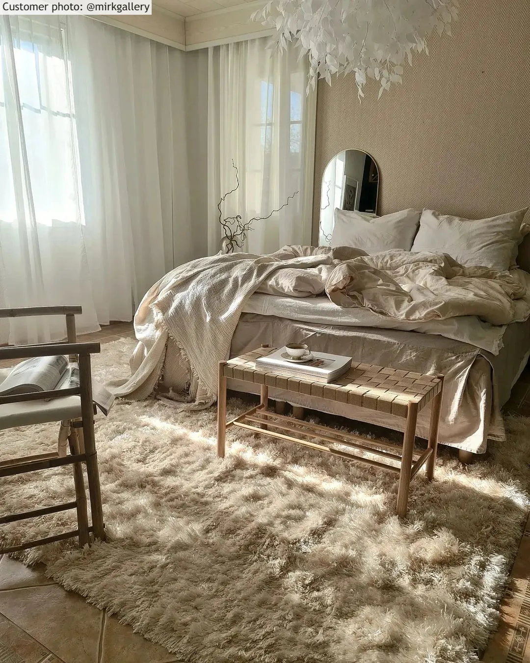 Alfombras de pelo largo - Janjira (offwhite)