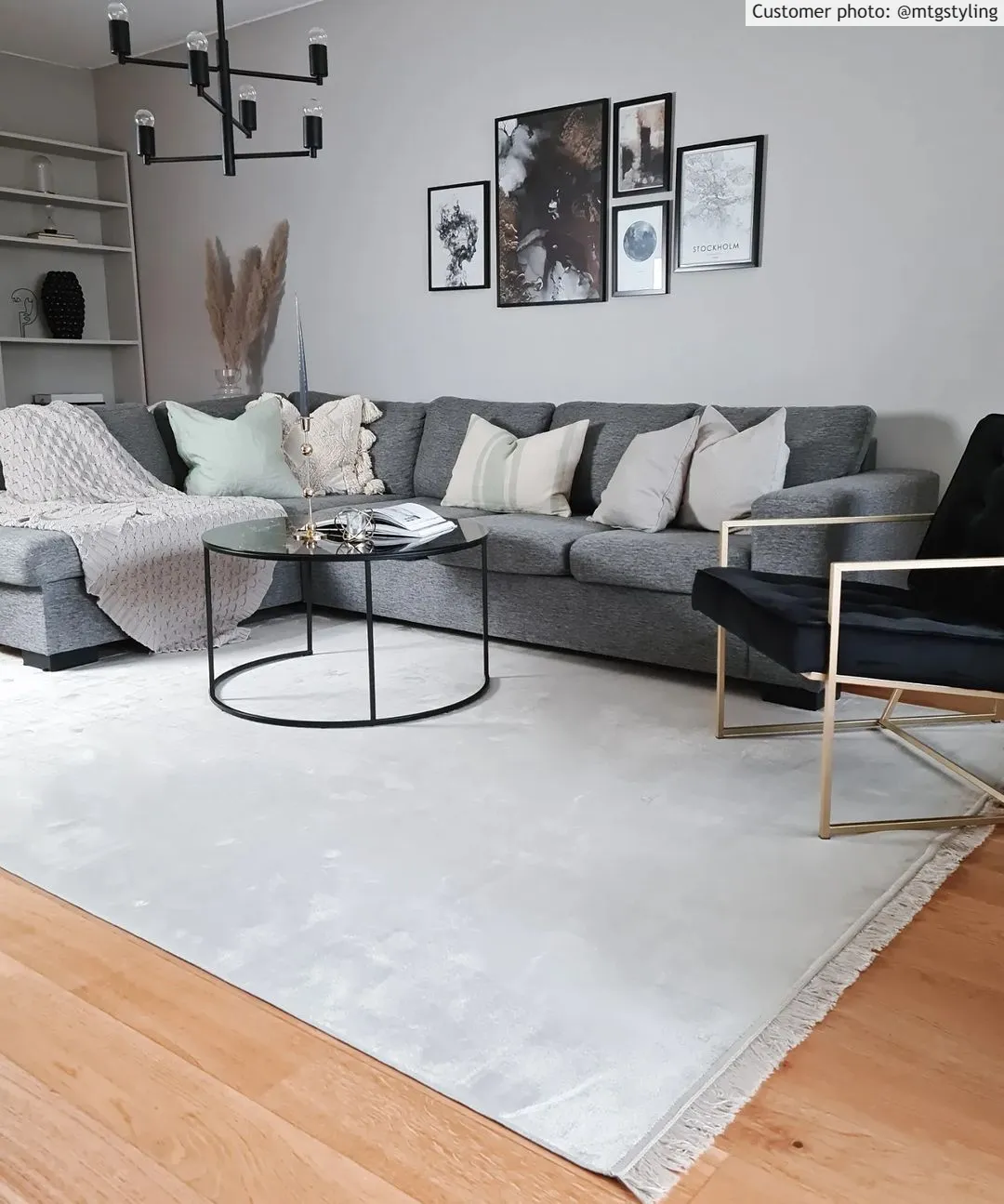 Alfombra Wilton - Art Silk (gris/beige)