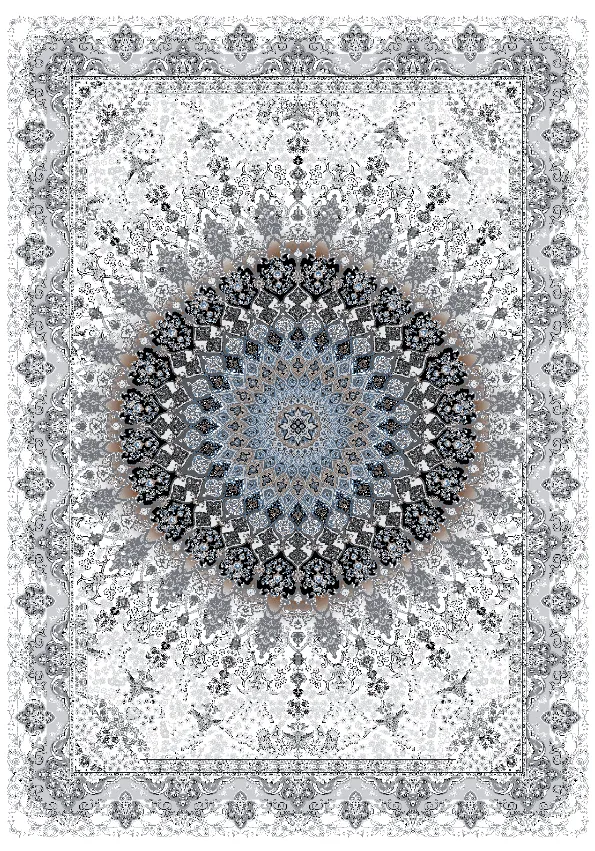 Alfombra Wilton - Yelda (blanco/multicolor)