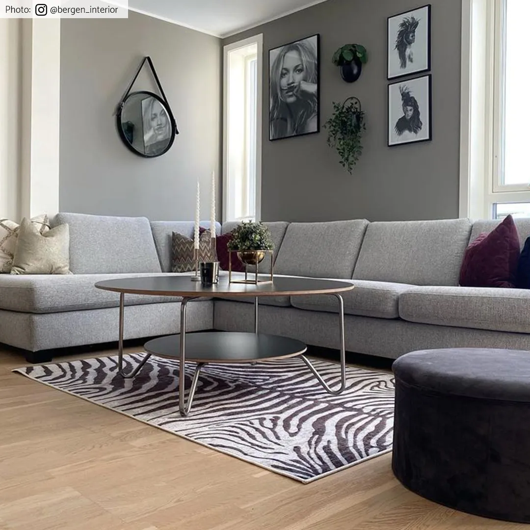 Alfombra Wilton - Zebra (blanco/negro)